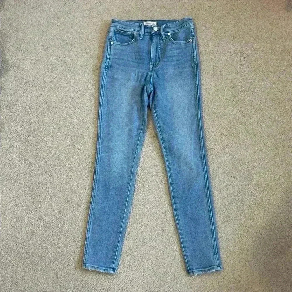 Madewell 10 inches high rise skinny blue jeans in size 27